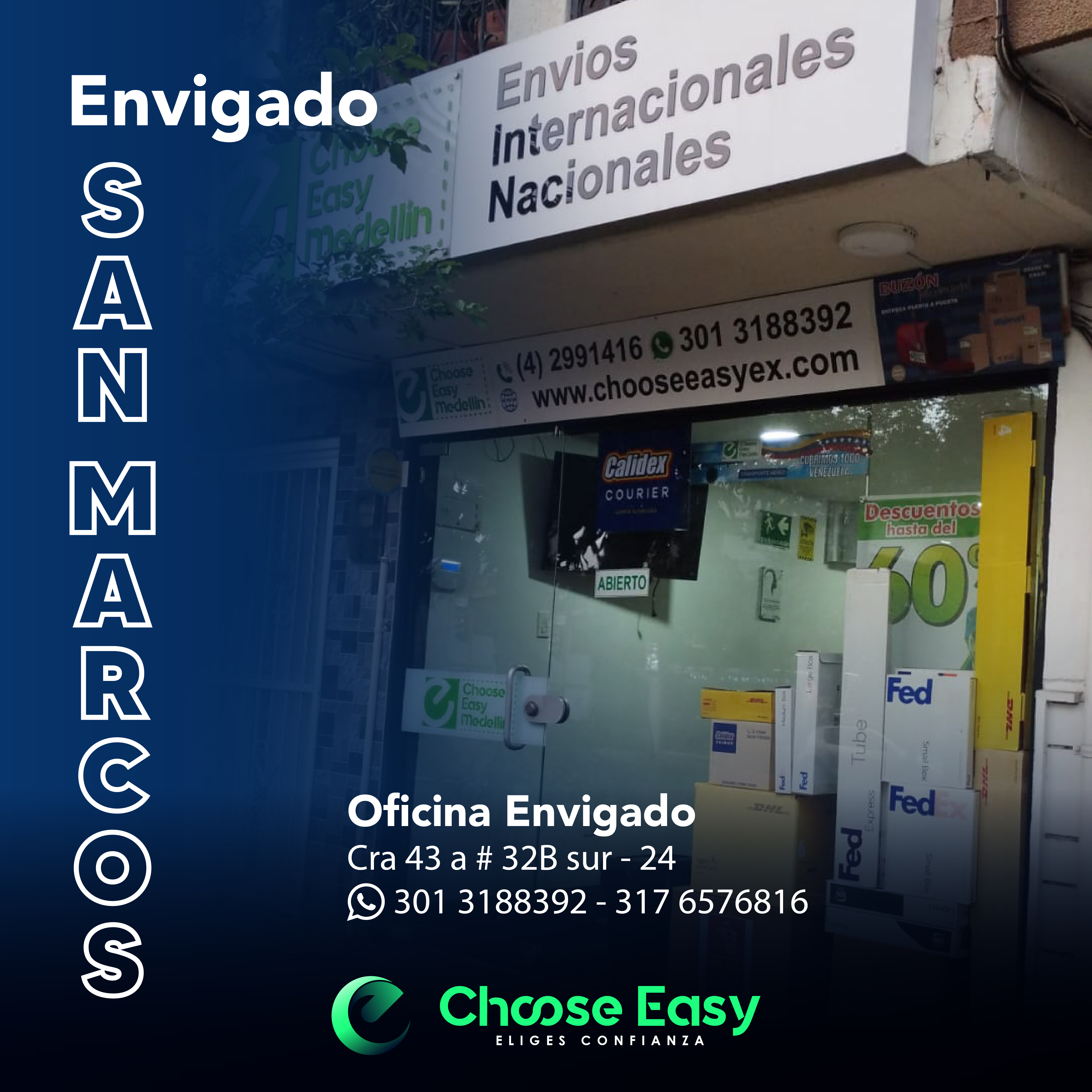 Oficina EasyBox Envigado San Marcos – casillero virtual en Antioquia