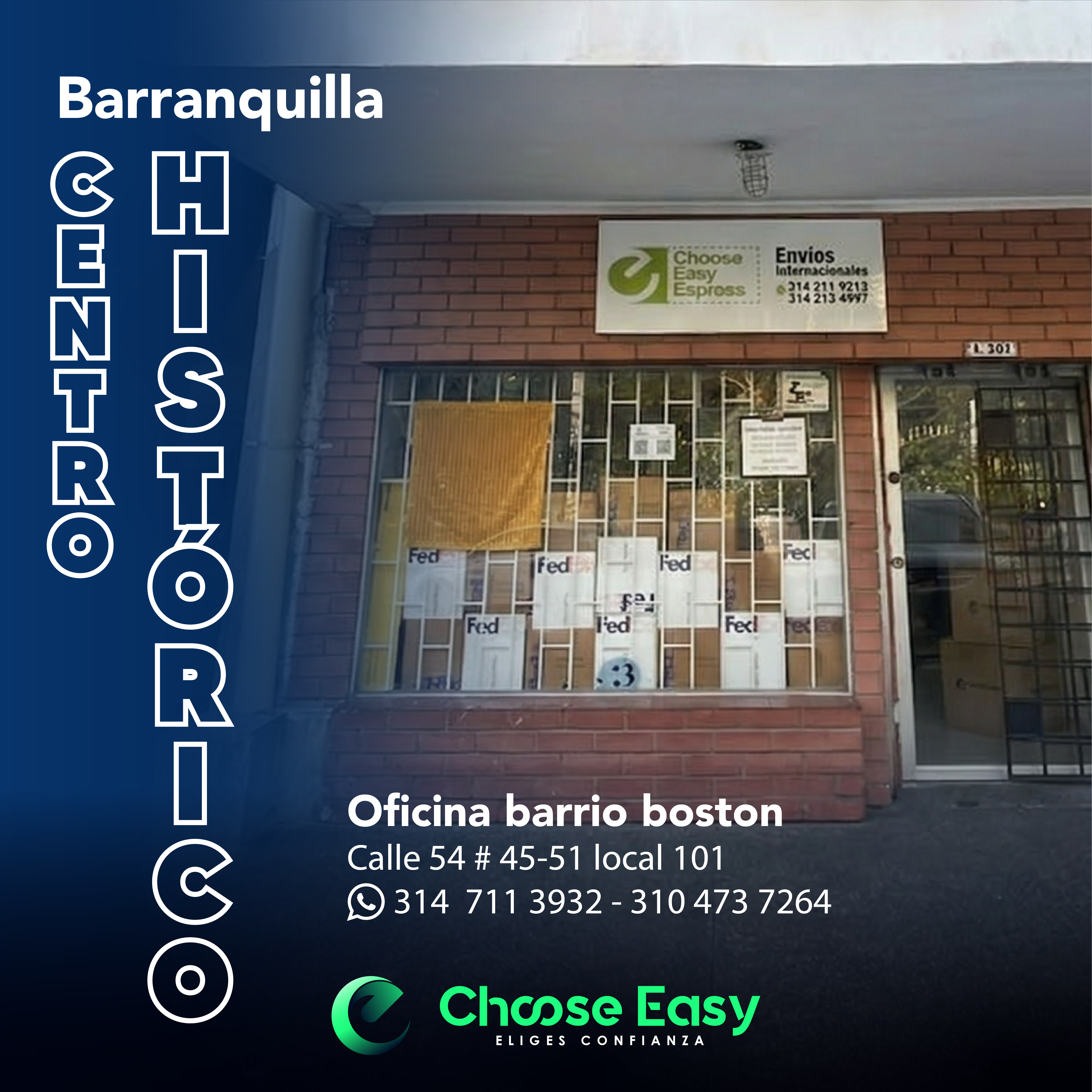 Oficina EasyBox Barranquilla Centro Histórico – casillero virtual en Atlántico